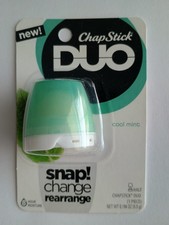 Chapstick Half Duo Snap Lip Balm - Cool Mint (Pack of 1)