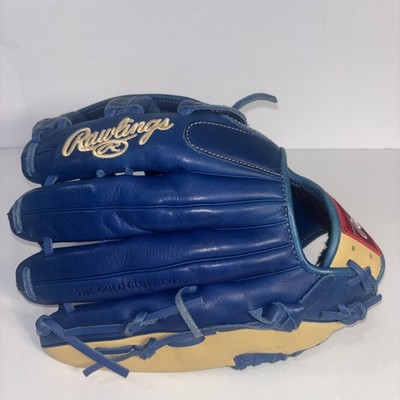 blue Rawlings Gold Glove Elite GGE1275RB 12 3/4-inch baseball glove RHT
