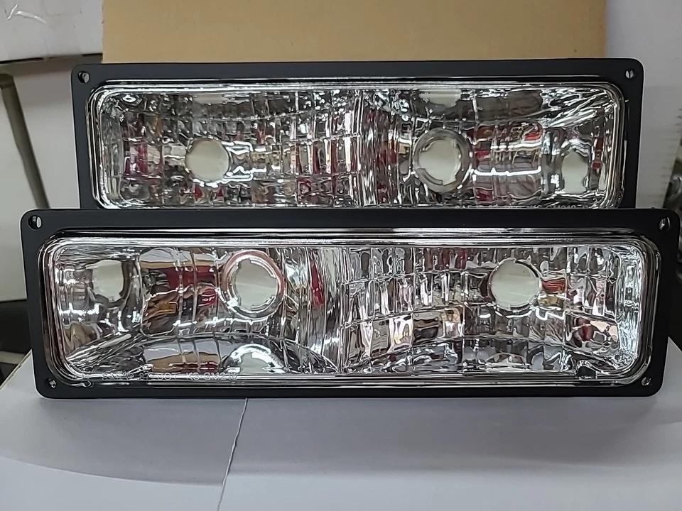 Luces de señal de parachoques para camioneta Silverado Sierra 88-98 Chevy GMC C/K 1500 2500 3500 Foto 2 de 4