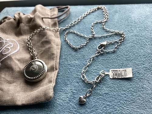 Brighton Twinkle Round Locket Pendant Necklace* w/small flaw- NWT