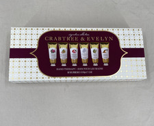 Crabtree Evelyn Hand Therapy Set 6 x 1.5 oz Rosewater Pear Almond Garden NEW
