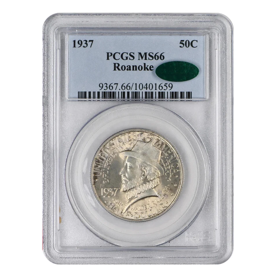 1937 Roanoke Commemorative Silver Half Dollar CGS MS-66 CAC - Image 3 of 4