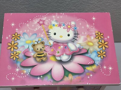 Sanrio 2002 Hello Kitty 小物収納ボックス 野いちご Hello Kitty Mini Wooden Dresser Jewelry Storage Accessories Box