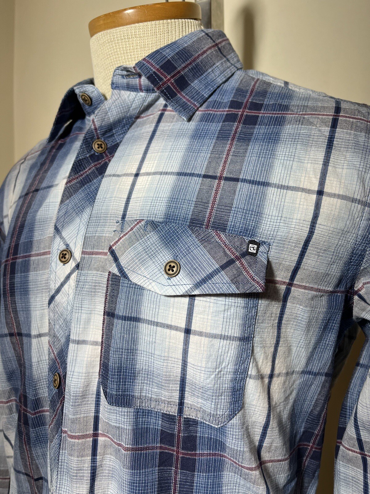 Ocean Current Men's Button Down Size Medium Long … - image 5
