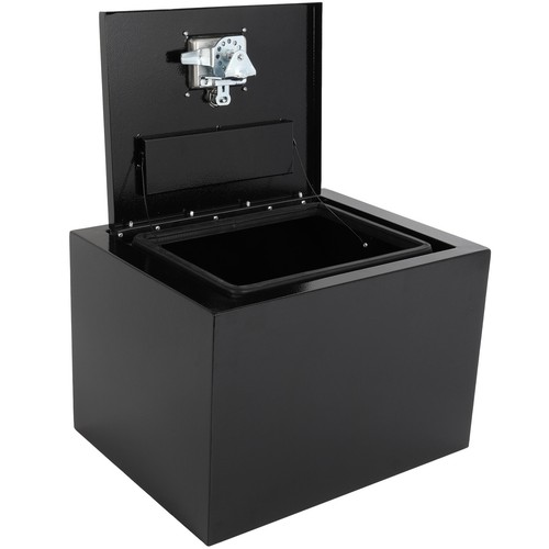 18"x12"x14" Storage Tool Box W/ 2x Chain+1x Lock for Truck Garage home - Picture 9 of 13