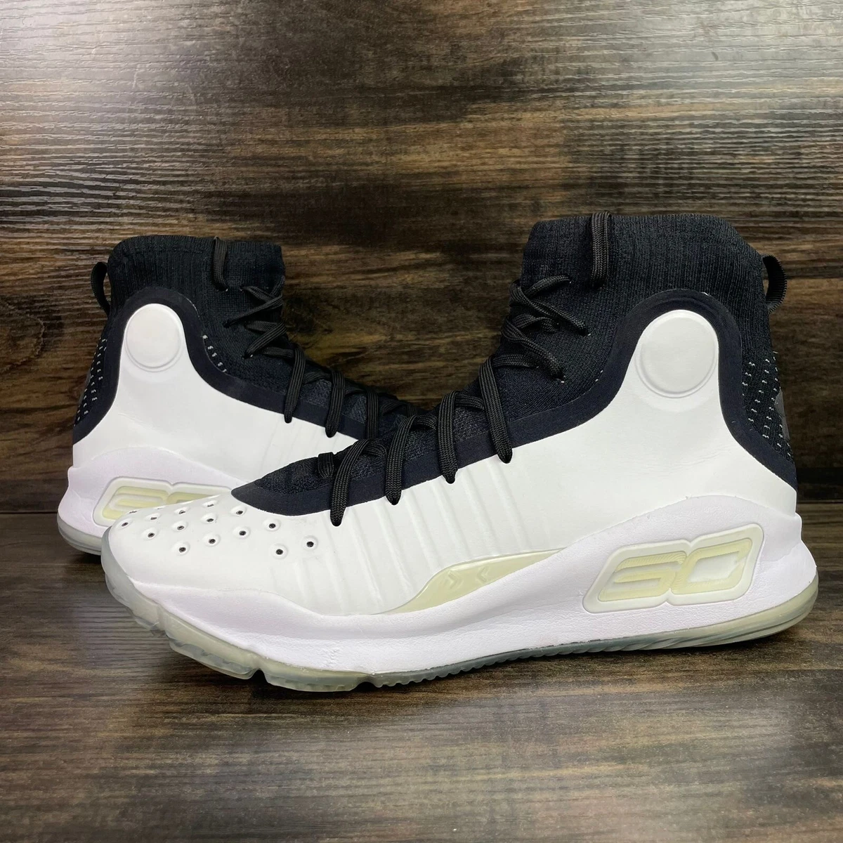 Under Armour UA Curry 4 Mid White Basketball Youth&#039;s Size 7Y 1295995-004 | eBay