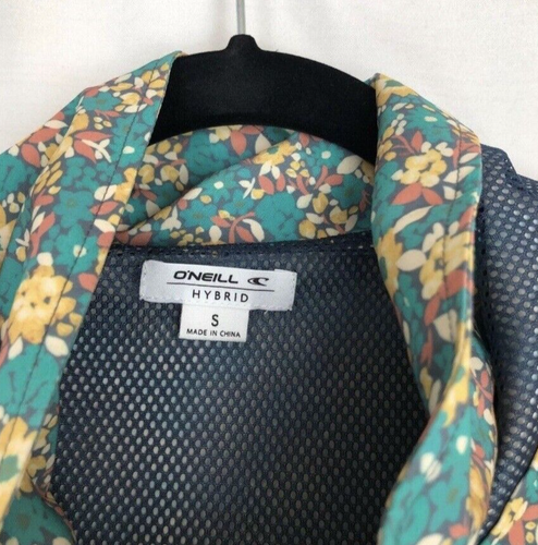 O'Neill Jacket Women's Small Lexington Packable Green Yellow Floral Print New - Picture 8 of 13
