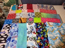 30 USA MADE Daycare cot sheets assorted prints 52 x 22 Box CC