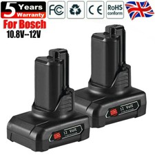 2Pcs for Bosch Battery 12V 4Ah 1600Z0002Y 1607A3506F GBA BAT411 BAT420 10.8V UK