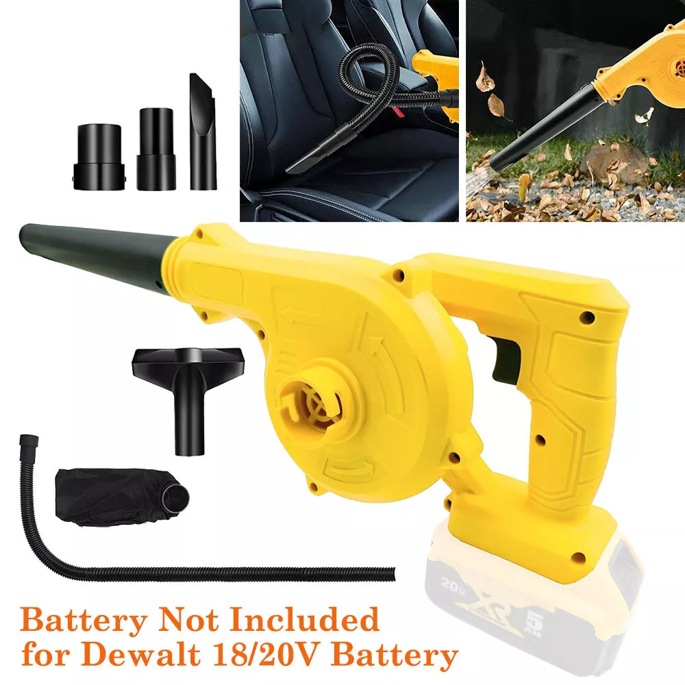 Cordless Leaf Blower for Dewalt 20V Battery 2in1 Electric Leaf