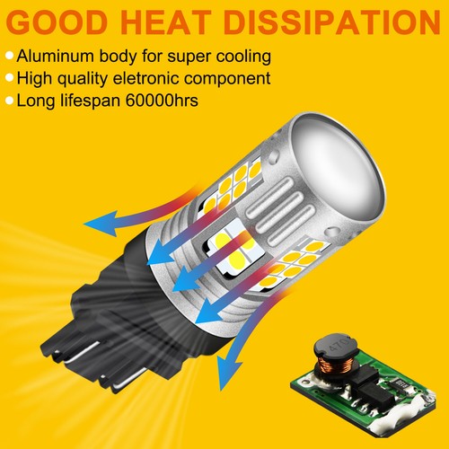 2X Switchback 16-SMD LED Turn Signal Lights DRL Bulbs for Ford Fiesta 2011-2019 - Picture 7 of 11