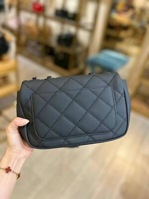 NWT TORY BURCH 149682 WILLA MATTE BLACK SMALL ADJUSTABLE SHOULDER