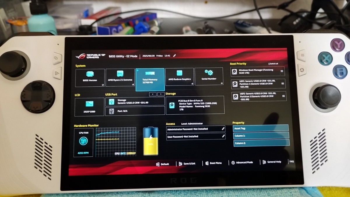 Asus Rog Ally Z1 Extreme RC71L - 32GB Ram upgrade - BGA Soldering