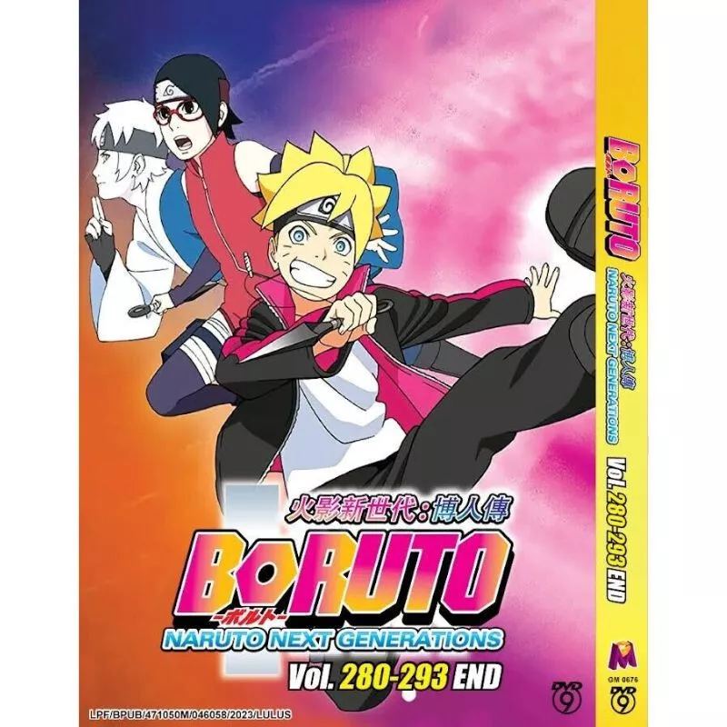 Anime DVD Boruto: Naruto Next Generations Vol. 280-293 Ending ENG