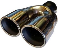 For Audi A5 6.35''/170MM TWIN EXHAUST TIP TAIL PIPE PIECE STAINLESS STEEL CLIPON