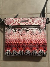 Bandolera Nine West Rosa Rojo Negro - Cartera Diseño Contemporáneo Bolso Cartera