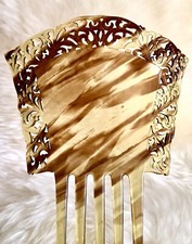 Antique Edwardian Era Celluloid Hair Comb Superb Condition