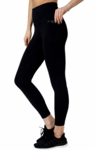 Tuff Ladies' High Waisted Legging with Pockets/Legging in Black S/M/L