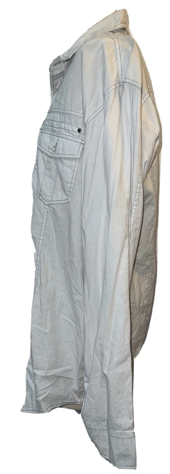 Рубашка Jordan Craig Legacy Edition мужская размер XL искусственно состаренная с длинным рукавом светло-серая - Изображение 3 из 4