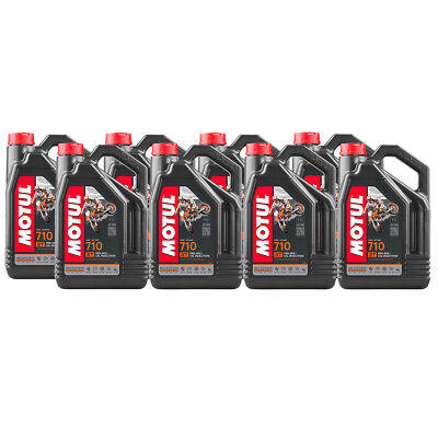 Motul 710 2T 100% synthetic 2-Stroke Ester Core 32L Engine Motor Oil 8 x 4L