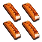 4 Amber 4"*1.33" LED Side Marker Clearance Light Waterproof for Trailer Truck RV