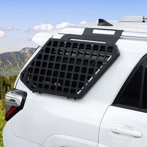 Right Side Rear Window Panel Storage Exterior Cargo Rack Shelf For 4Runner Black - Picture 4 of 24