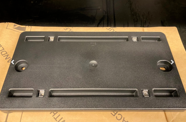 Neu AUDI Q7 4M Kennzeichenhalter hinten 4M0827113D9B9 4M0827113D 9B9 Original