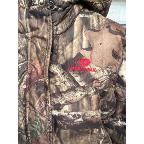 Mossy Oak Puffer Jacket/Coat Girls XL Brown Camo Break Up Infinity Coat - Picture 3 of 15