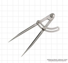 Bogenzirkel mit Schraubscharnier,  150 mm