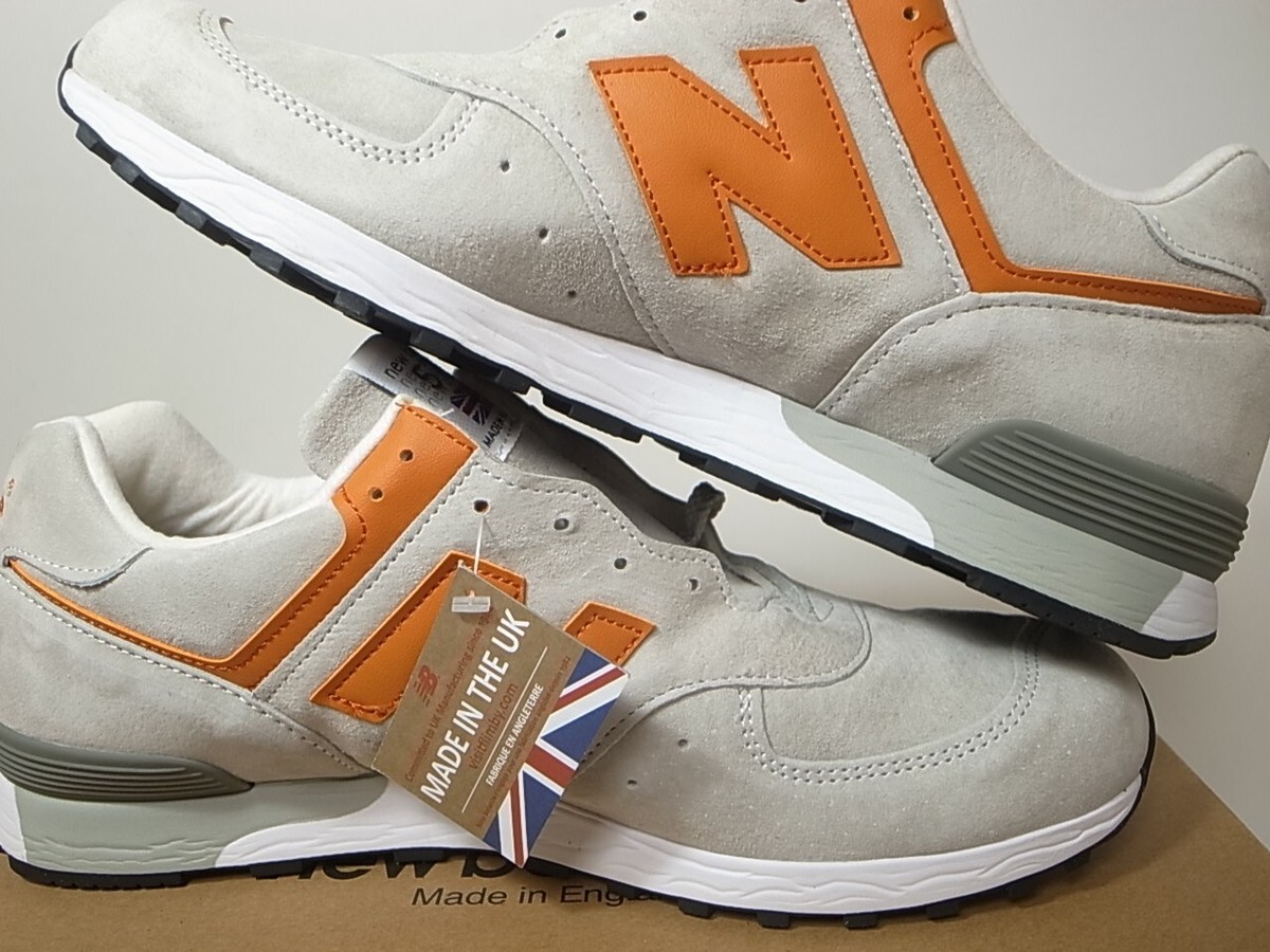 New Balance ☆ made in England M576PGO ‘Grey×Orange’ NEW BALANCE M576PGO 576 SUEDE GRAY GREY ORANGE MADE IN