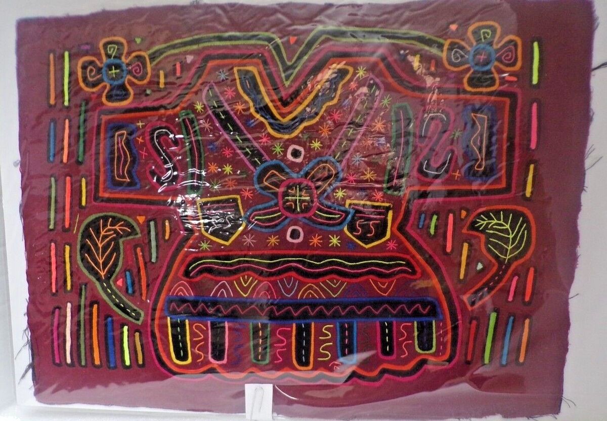 Kuna Mola from Panama Original Motif Textile Handmade | eBay