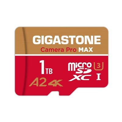 [5-Yrs Free Data Recovery] GIGASTONE 1TB Micro SD Card, 4K Camera Pro MAX, 4K...