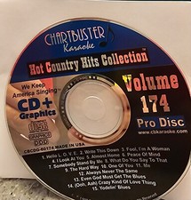 60174   COUNTRY HITS  CHARTBUSTER  KARAOKE CDG DISC