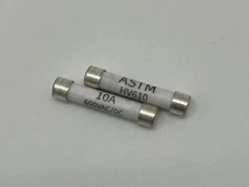 ASTM Ceramic Fuse HV610, 10A 600VAC/DC, 6x32mm (2 pcs/pk) for Digital Multimeter