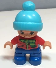 Lego Duplo Santas Winter Holiday Boy Hat Toboggan 10837 Replacement Figure