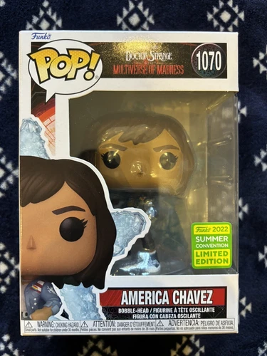 Funko America Chávez 1070.  Convención de verano 2022. Como nuevo con protector