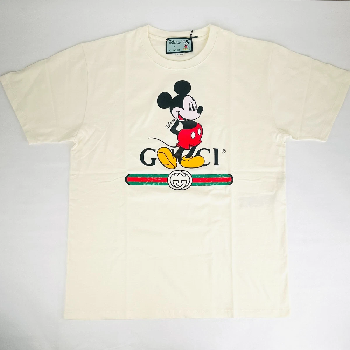 black gucci mickey mouse shirt
