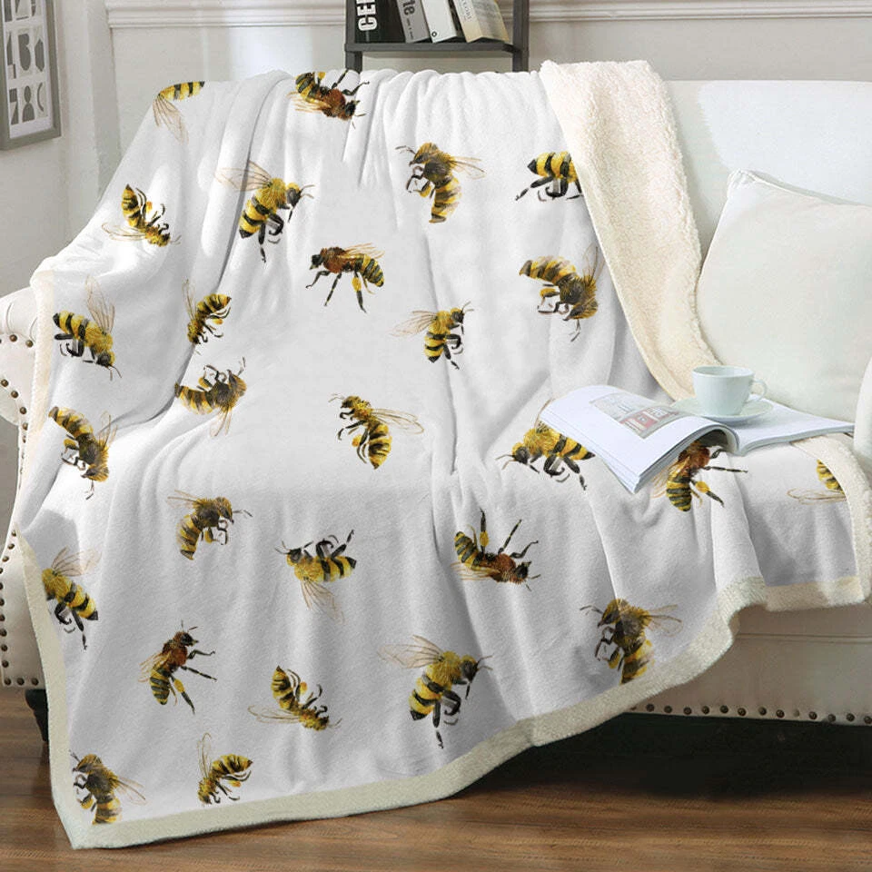 Bees Throw Blanket eBay