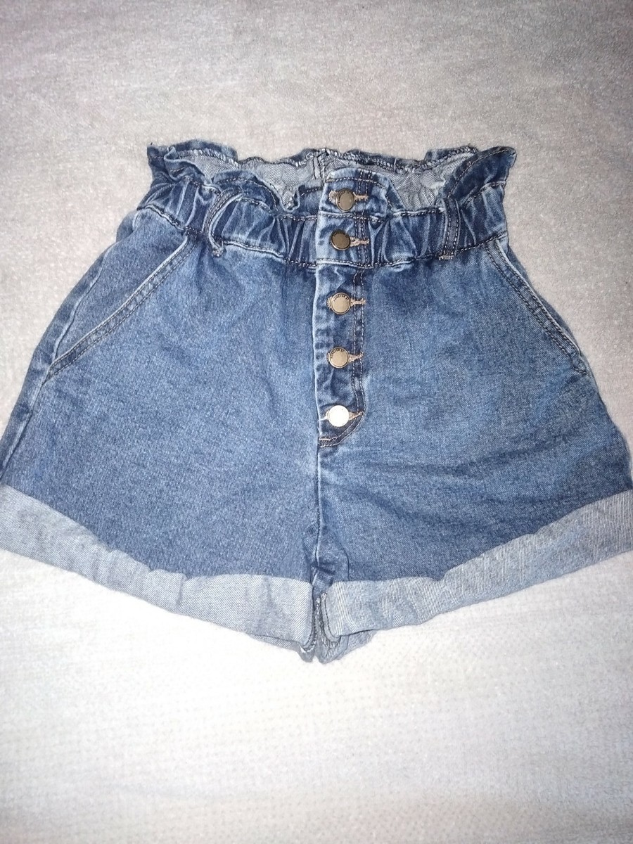 forever 21 Denim 'paperbag' high rise shorts