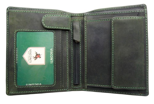 Billetera Cuero Real RFID Triple Calidad Superior Visconti Nueva en Caja 709 - Imagen 15 de 21