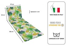 CUSCINO LETTINO PRENDISOLE MARE  LUNG cm.52+130 LARG 57 H 4 FORESTA