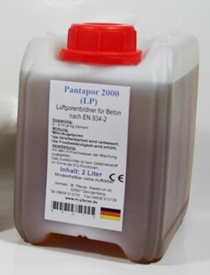 2 L Luftporenbildner LP 2000, Widerstand gegen Frost-Tausalz, Pantapor