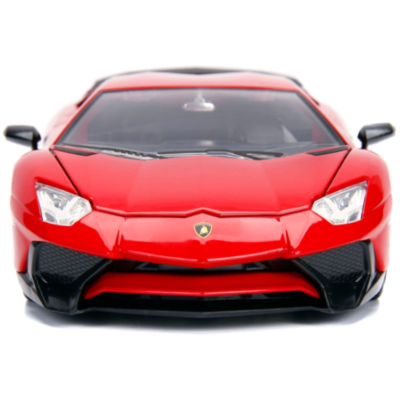 2017 Lamborghini Aventador SV LP750-4 1:24 Scale Red by Jada 99705