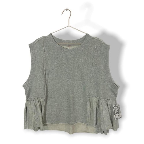 Free People Pullover Vest Grey Size XS UK 8-10 sleeveless relaxed fit SAMPLE - Picture 4 of 9