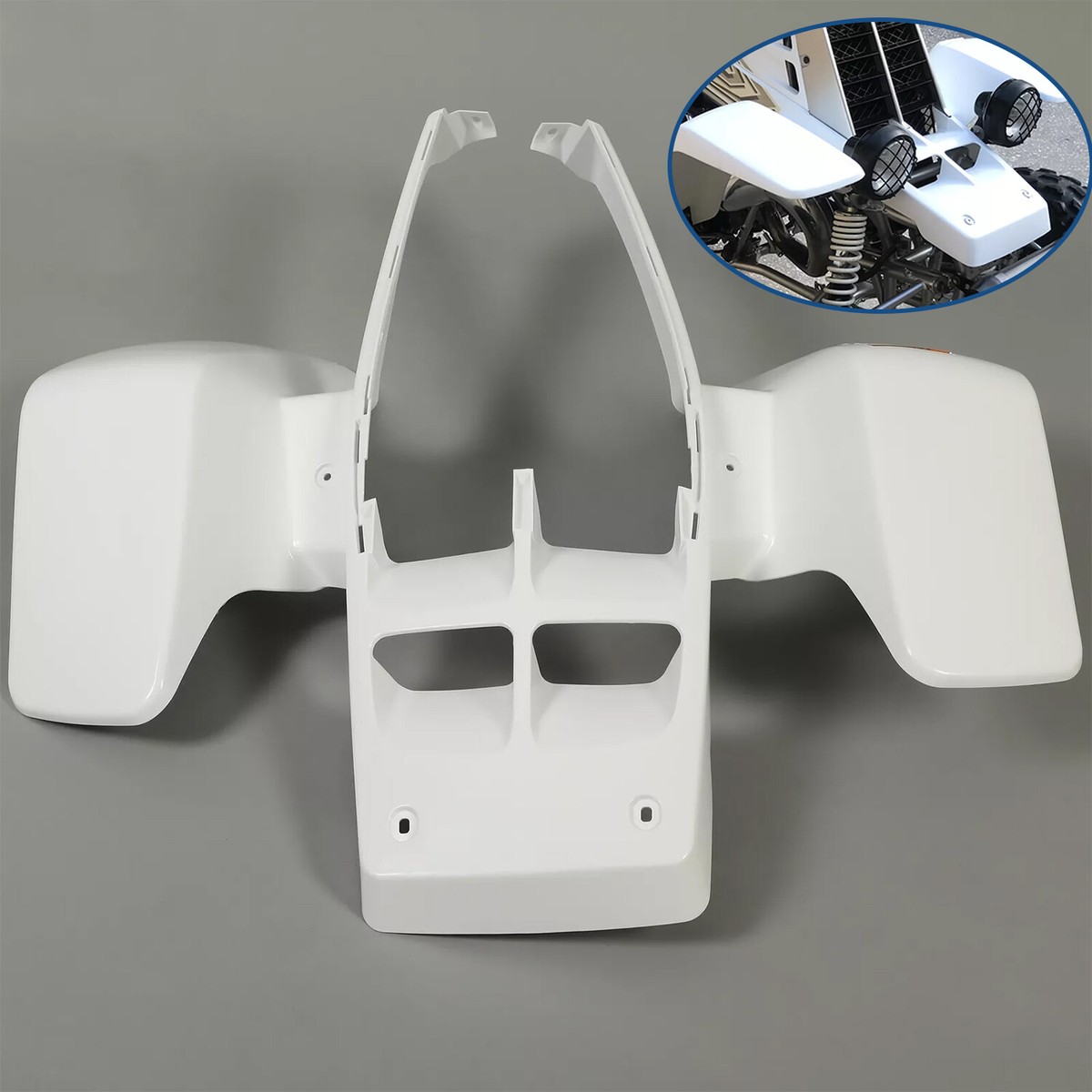 NEW White Front Fender Plastic Body Kit For Yamaha Banshee 350