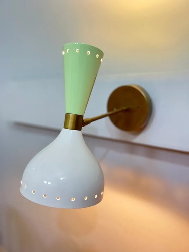 Lámparas de pared Diablo estilo Stilnovo aplique de pared lámpara de pared accesorio de latón - Imagen 5 de 8