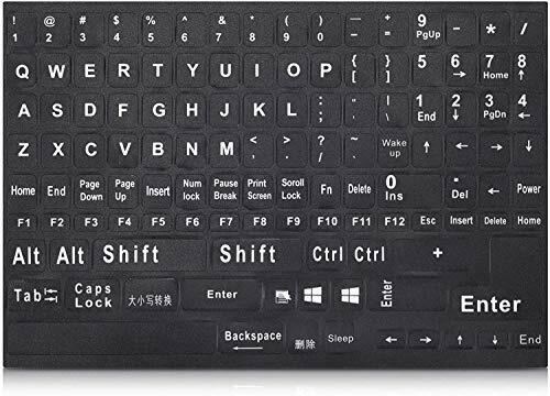 Dallas Sacramento Mall Mall Universal English Keyboard Stickers White with Lettering Black B