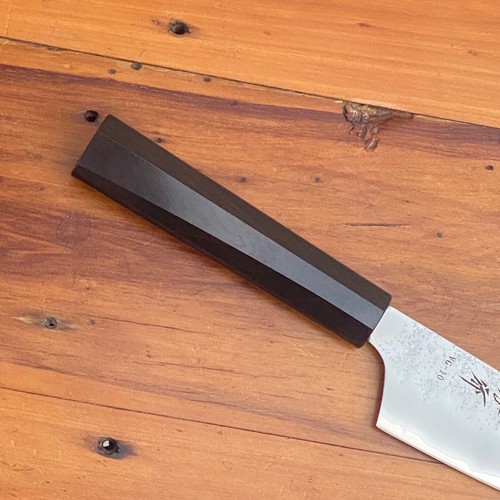 Sakai Takayuki 160mm Japanese VG-10 Nashiji Kengata Santoku Bunka Knife - Bild 10 von 13