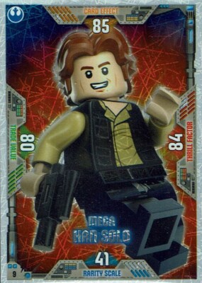 Lego Star Wars Serie 2 Sammelkarten Karte Nr. 9 Mega Han Solo