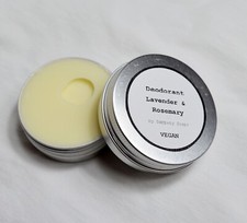 Natural Organic ingredients antiperspirant Deodorant Lavender Rosemary vegan 55g